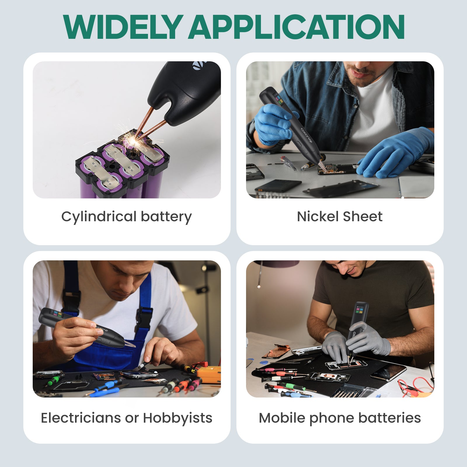 VLOXO Adjustable Battery Spot Welder Application