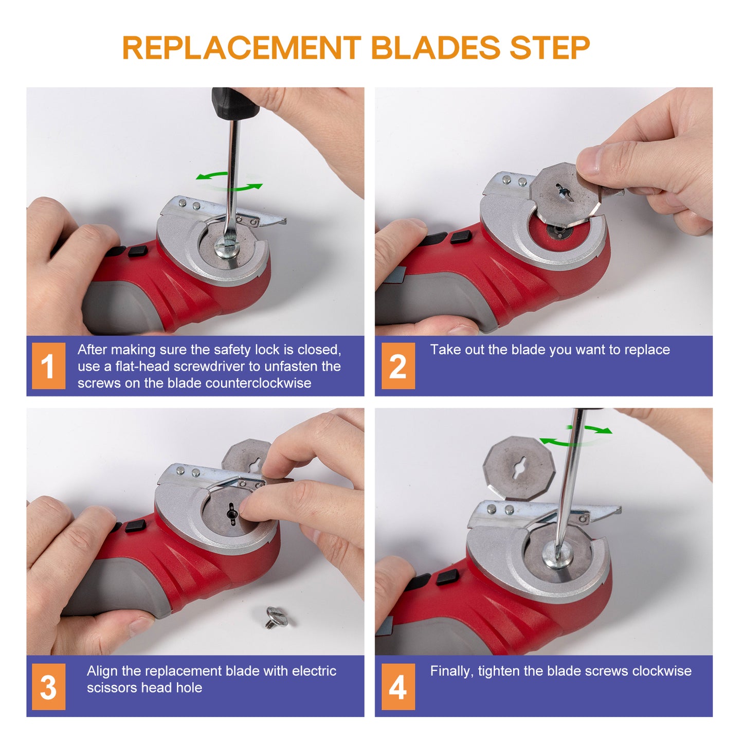 VLOXO Cordless Rotary Cutter Replacement Blades