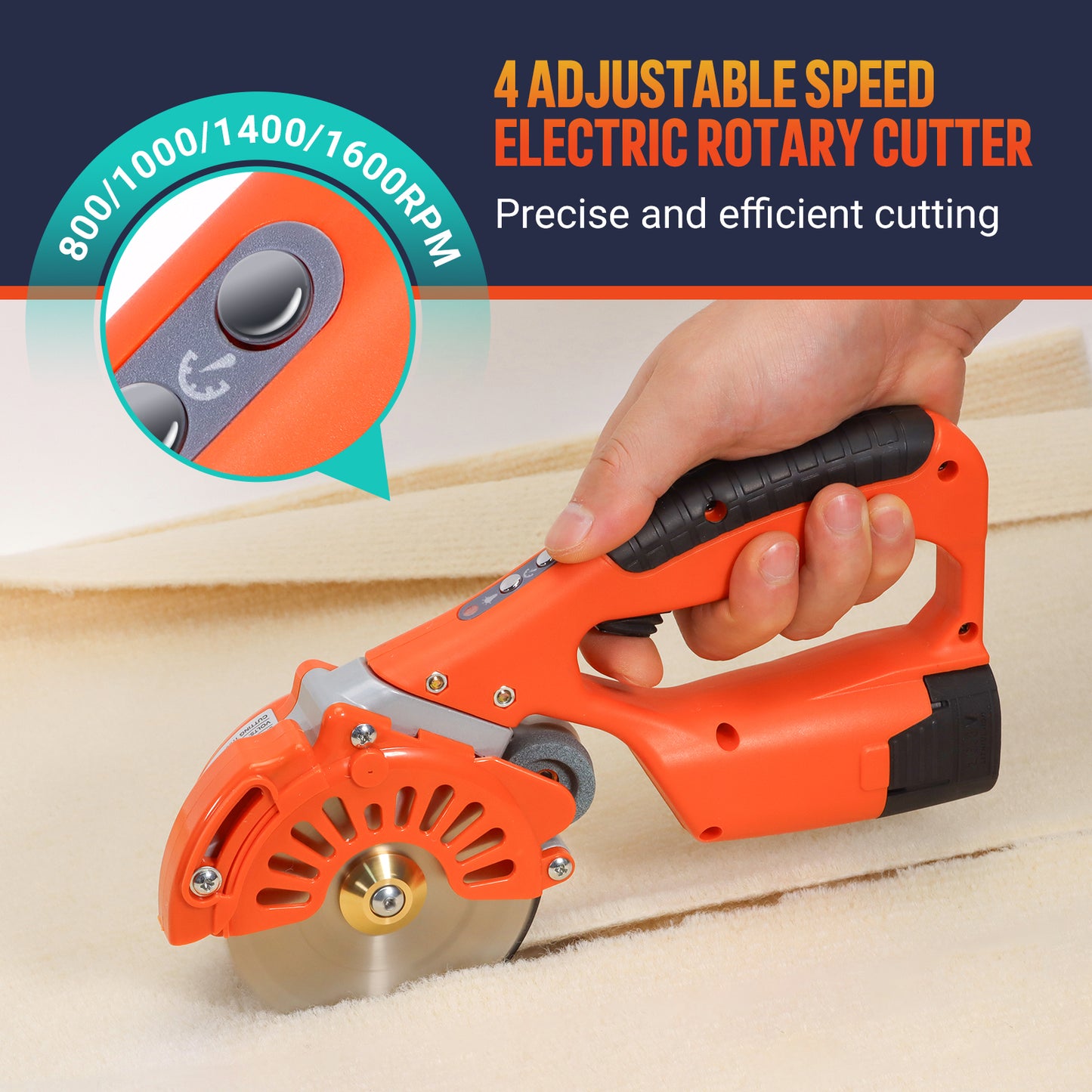 VLOXO 16.8V Cordless Electric Rotary Scissors