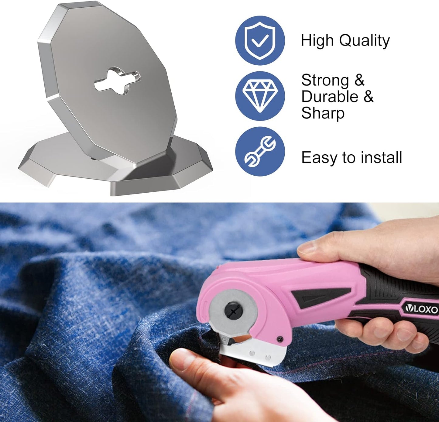 VLOXO 4.2V Electric Rotary Cutter