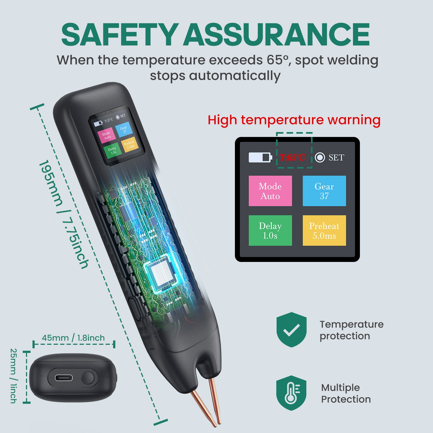VLOXO Adjustable Battery Spot Welder
