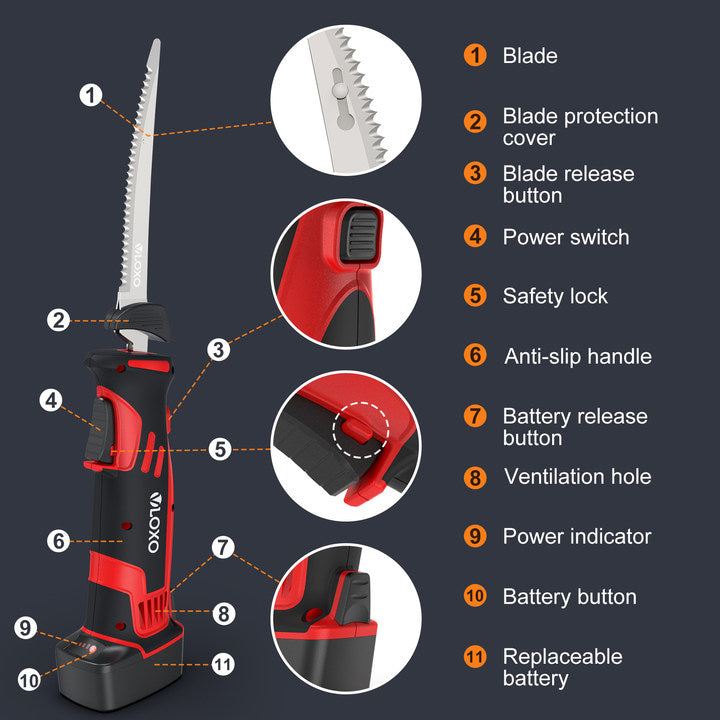 VLOXO 4V Cordless Electric Fillet Knife