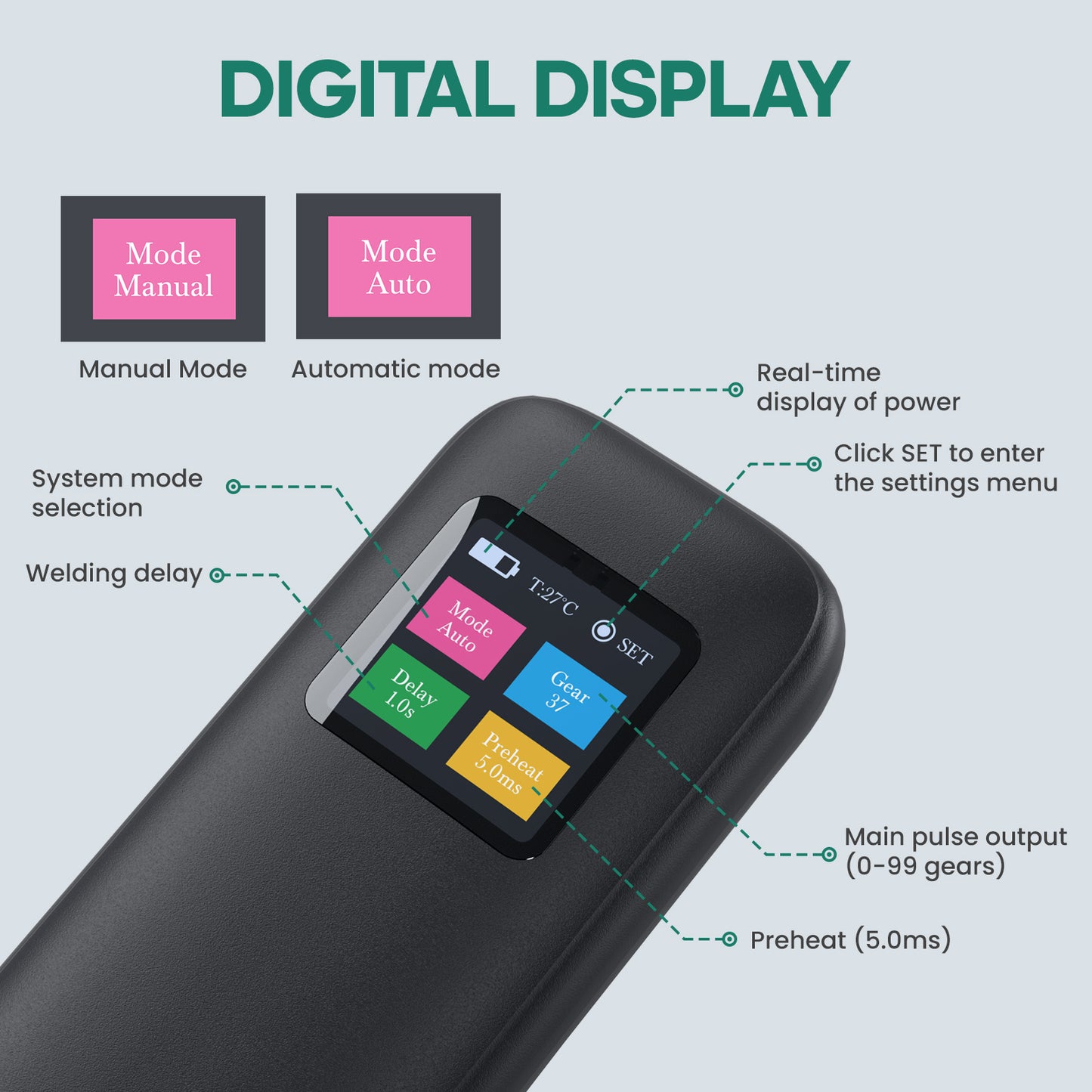 VLOXO Adjustable Battery Spot Welder