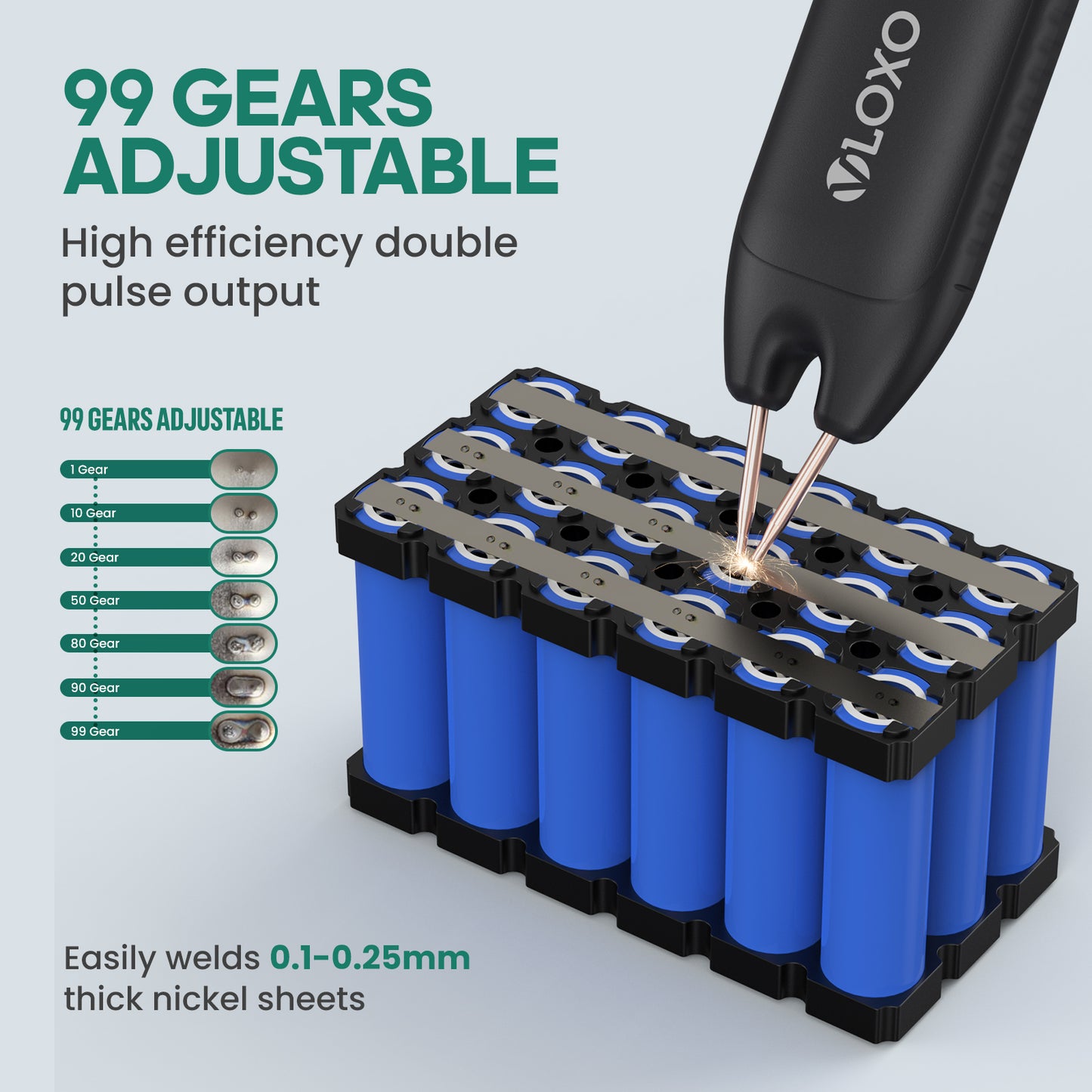 VLOXO Adjustable Battery Spot Welder