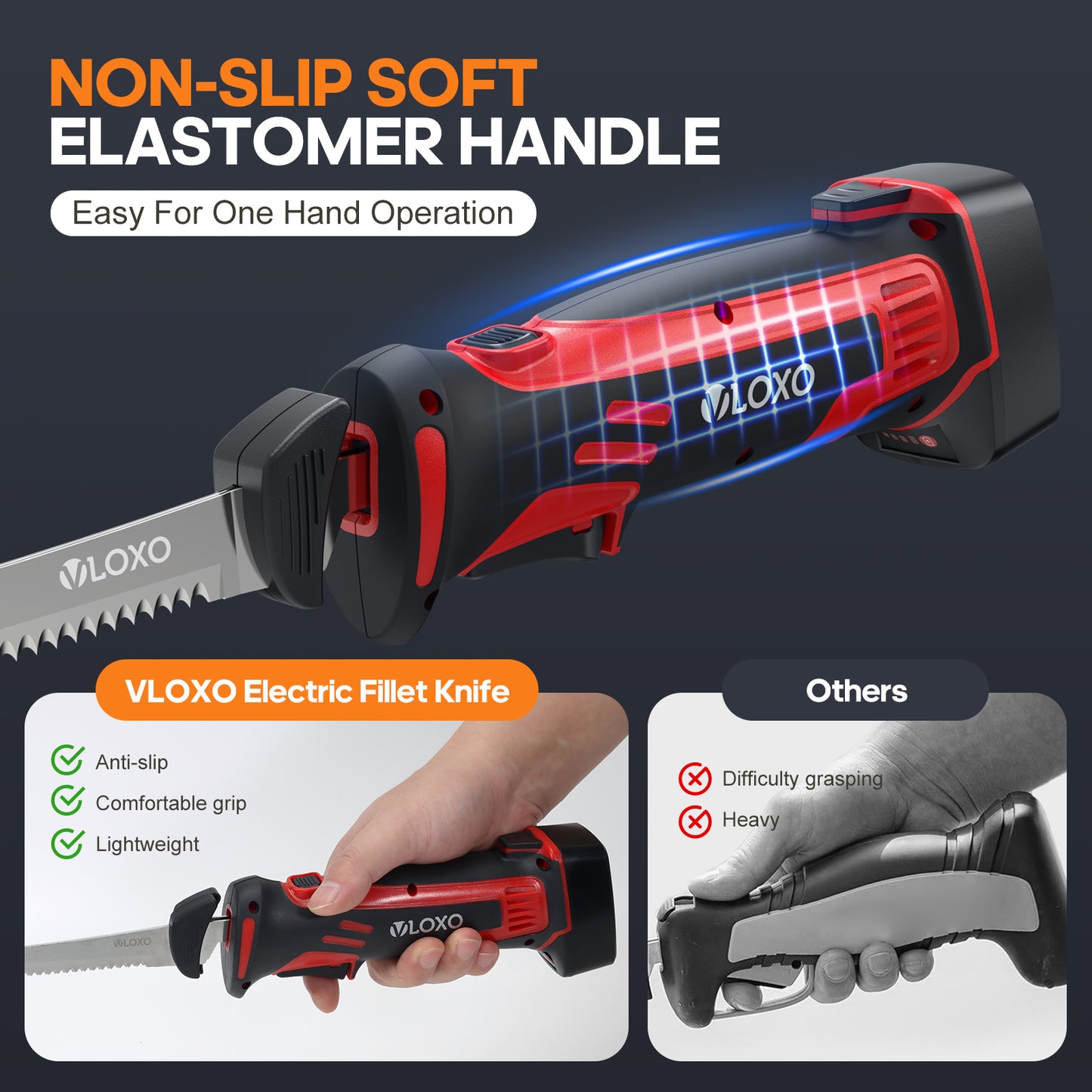 VLOXO 4V Cordless Electric Fillet Knife