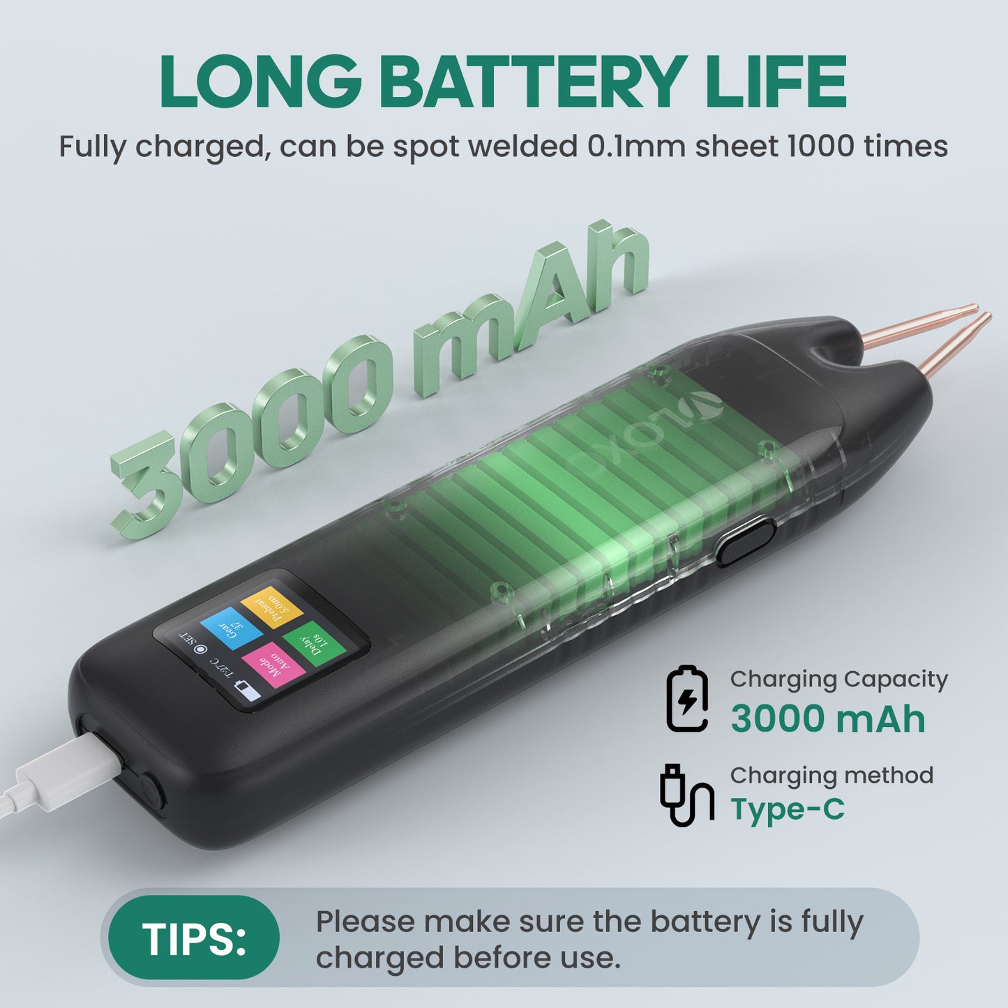 VLOXO Adjustable Battery Spot Welder