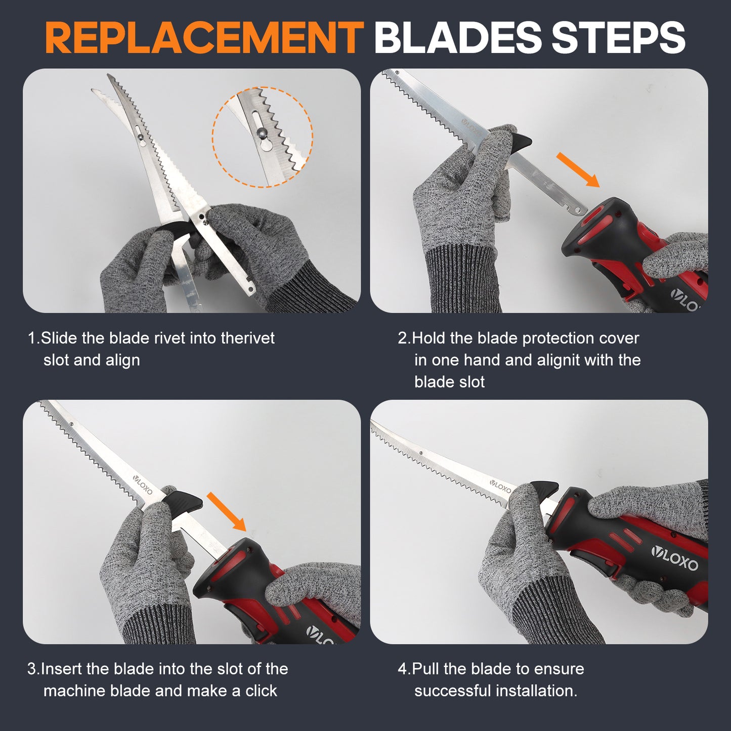 VLOXO 4V Cordless Electric Fillet Knife