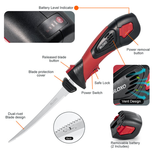 VLOXO Electric Fish Fillet Knife