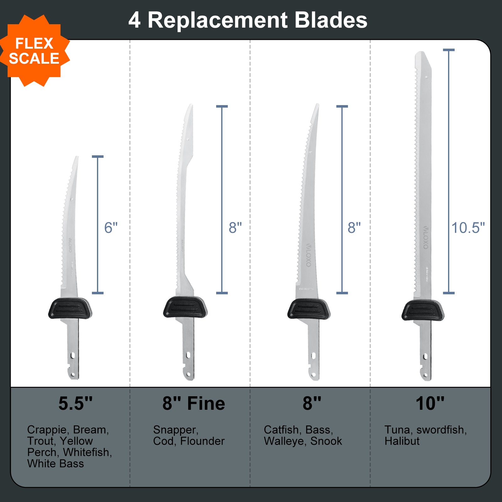 VLOXO Electric Fish Fillet Knife