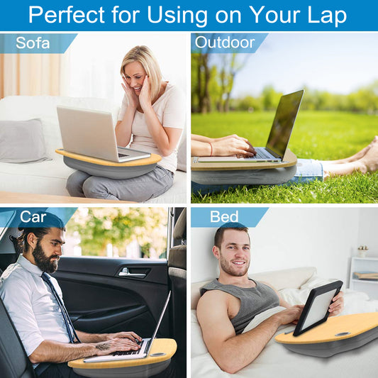 VLOXO Lap Desk with Cushion Portable Laptop Tray