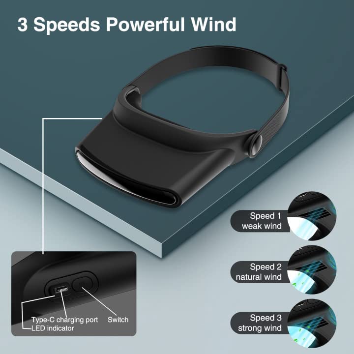 Vloxo 3 adjustable head fan