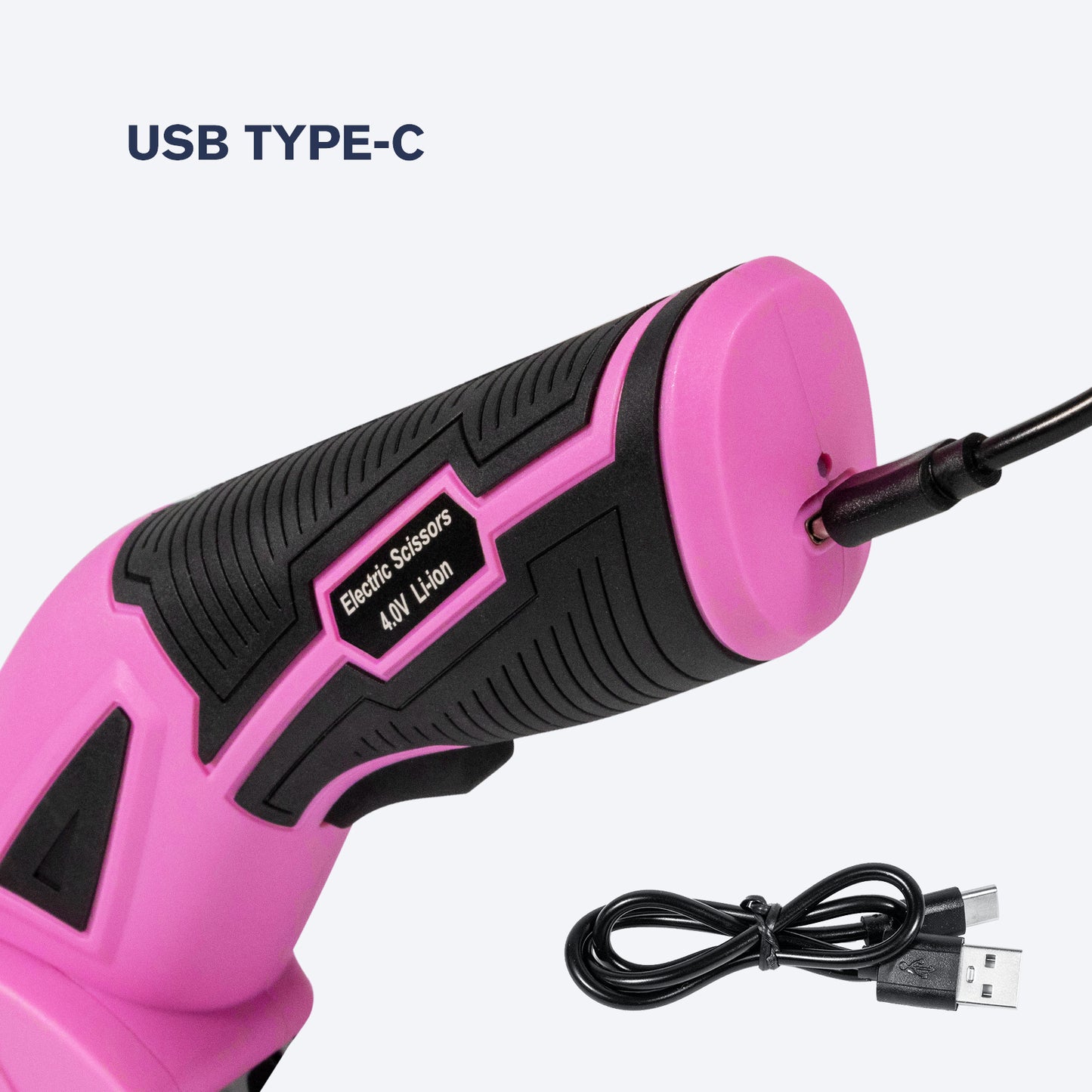 VLOXO Cordless Electric Scissors with Safety Lock 4.2V Rotary Cutter with Automatic Sharpening System For Fabric Carpet Leather Felt and More