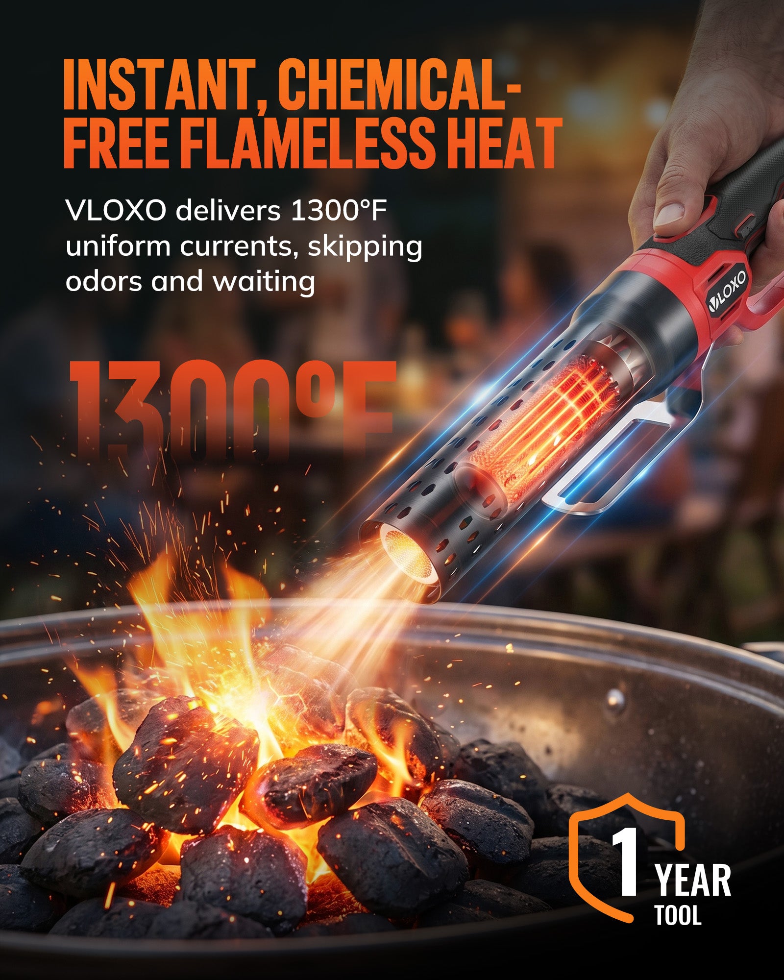 VLOXO Eletric Charcoal Starter