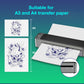 VLOXO Upgraded A3 Bluetooth Tattoo Stencil Printer Portable Tattoo Transfer Machine for Large-Scale Tattoo Stencil