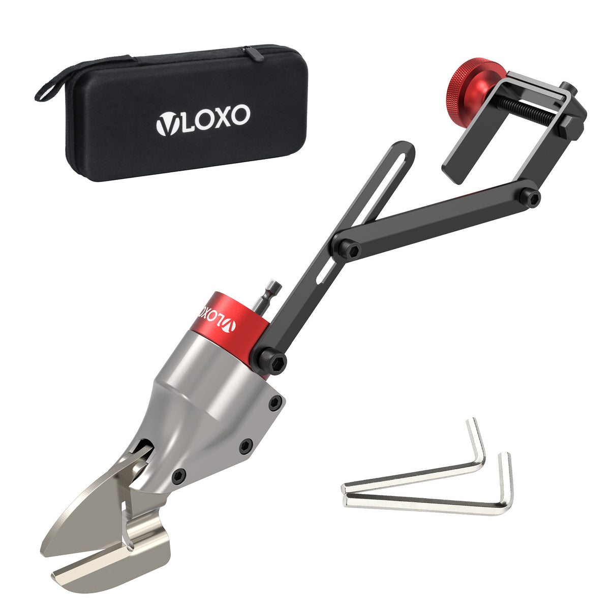 VLOXO Sheet Metal Shears Drill Attachment with Fixing Bracket