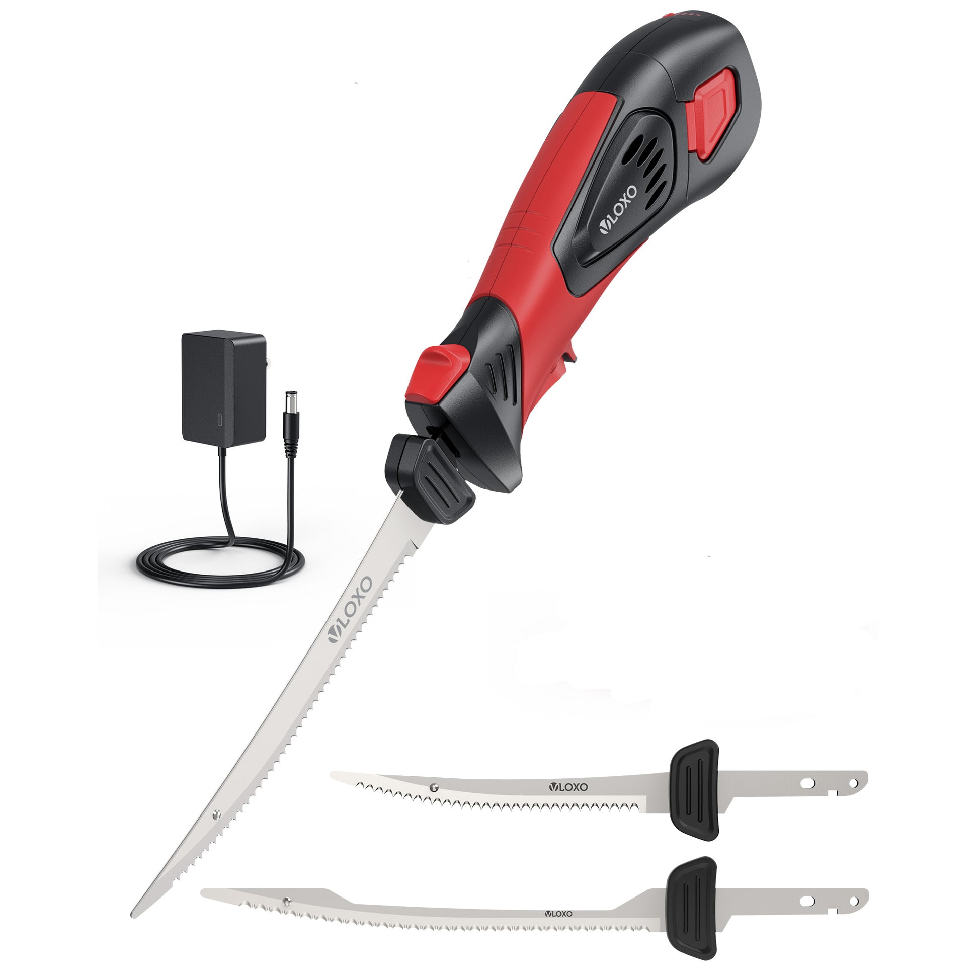 VLOXO Cordless Electric Fillet Knife for Fish with 2 Blades