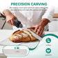 VLOXO Cordless Electric Knife, Rechargeable Carving Knife with 2 Blades for Meat, Bread & Turkey