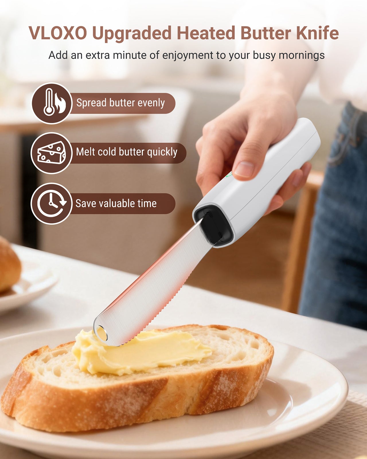 VLOXO Heated Butter Knife 