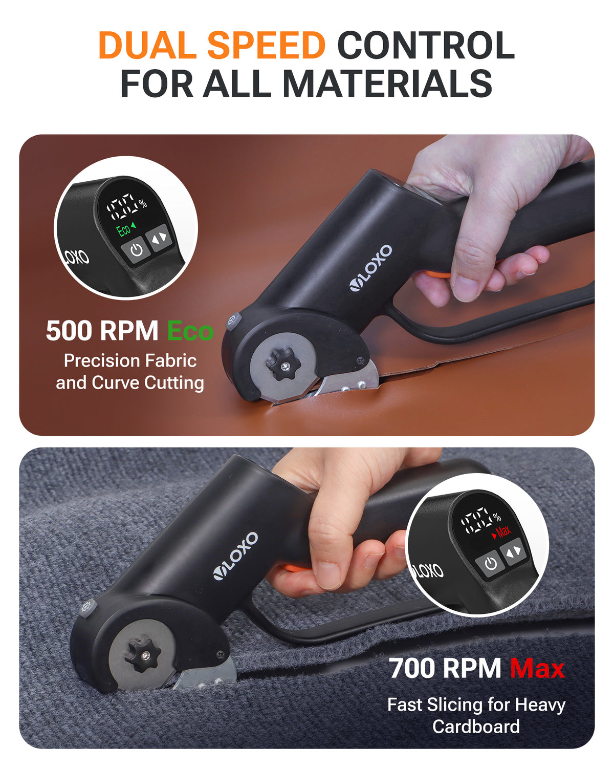 VLOXO 4V Cordless Electric Scissors Dual Speed