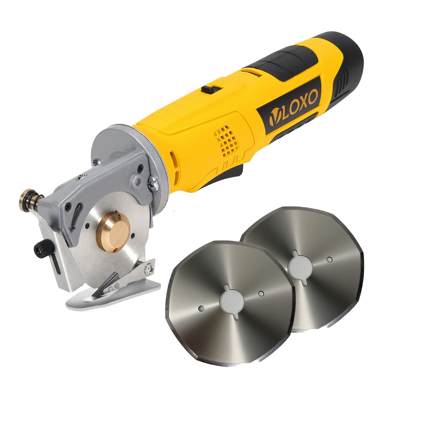 VLOXO 6070 Electric Rotary Cutter Original Replacement Blades – 70mm Alloy Steel Blades for Power Fabric Cutter 2 Pack