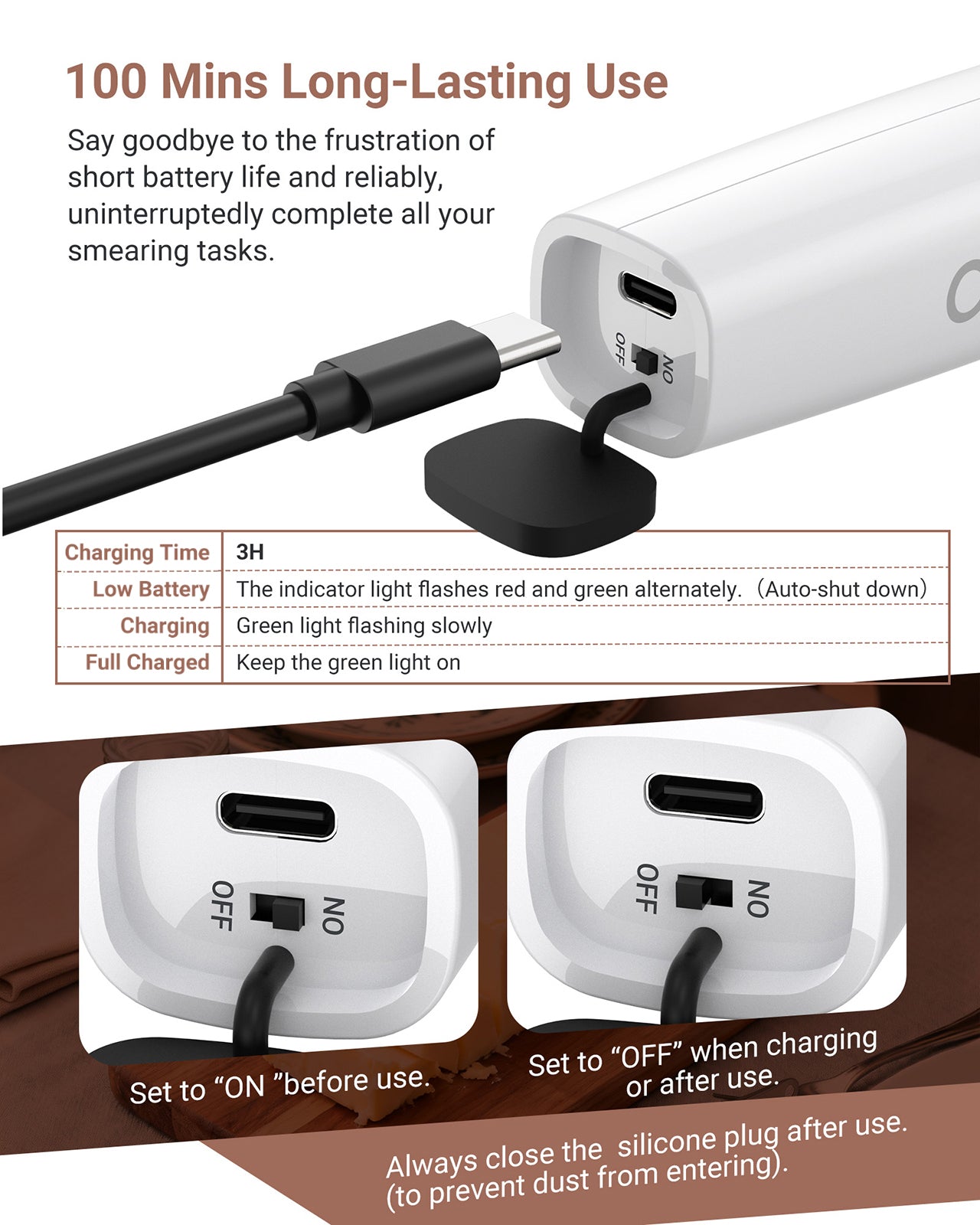 VLOXO Heated Butter Knife 