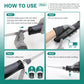 VLOXO Cordless Electric Knife, Rechargeable Carving Knife with 2 Blades for Meat, Bread & Turkey