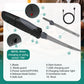 VLOXO Cordless Electric Knife, Rechargeable Carving Knife with 2 Blades for Meat, Bread & Turkey