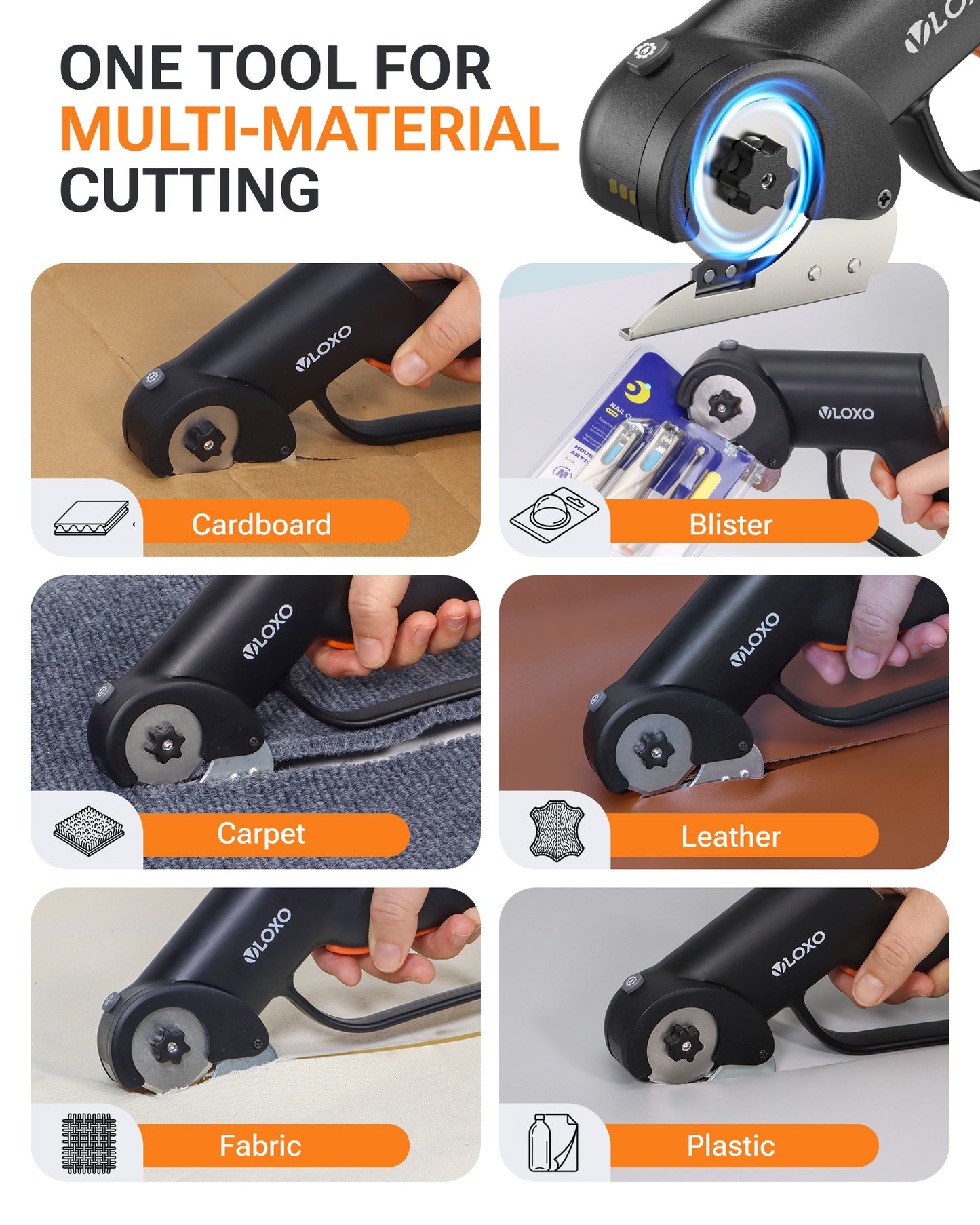 VLOXO 4V Cordless Electric Scissors Application