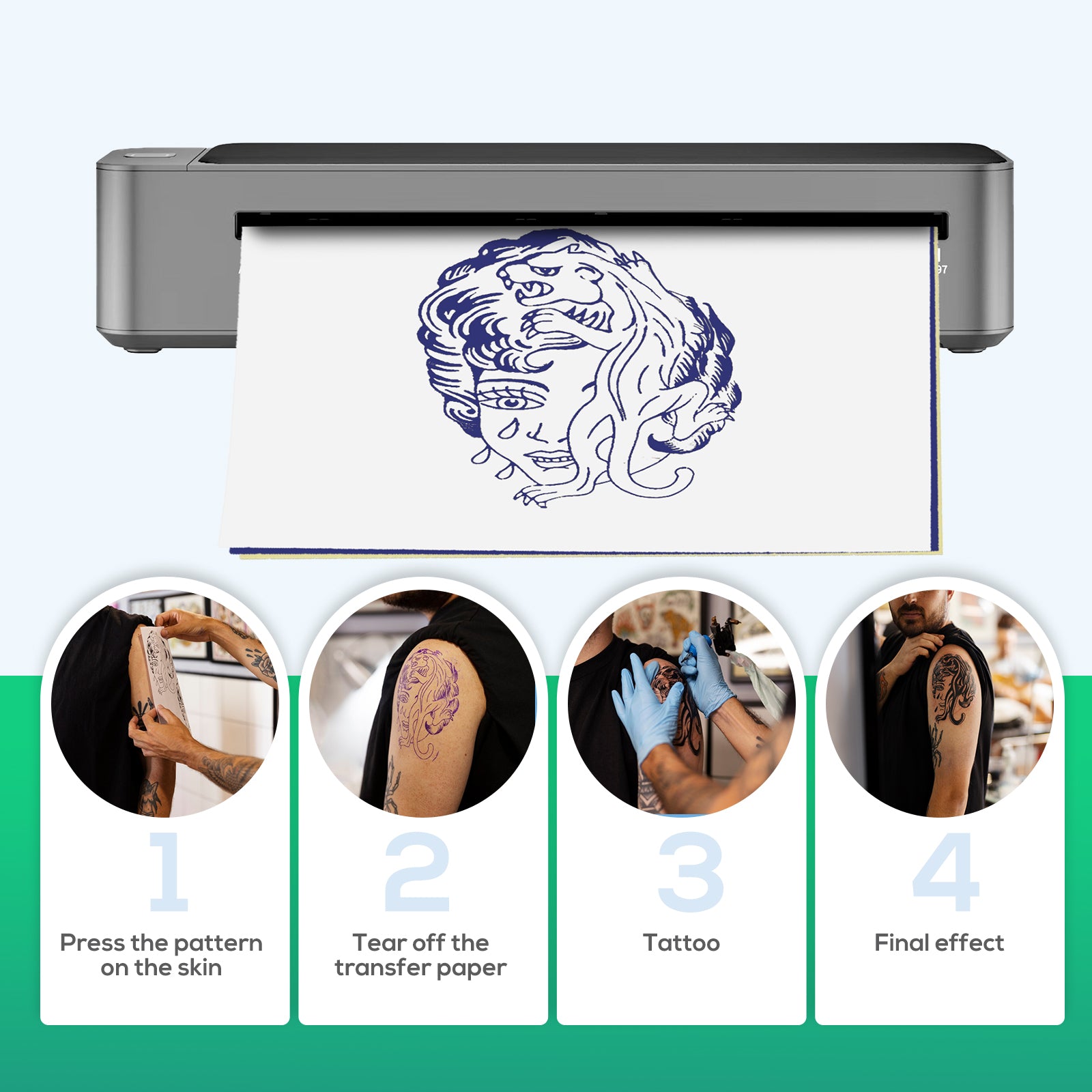 VLOXO A3 Bluetooth Tattoo Stencil Printer