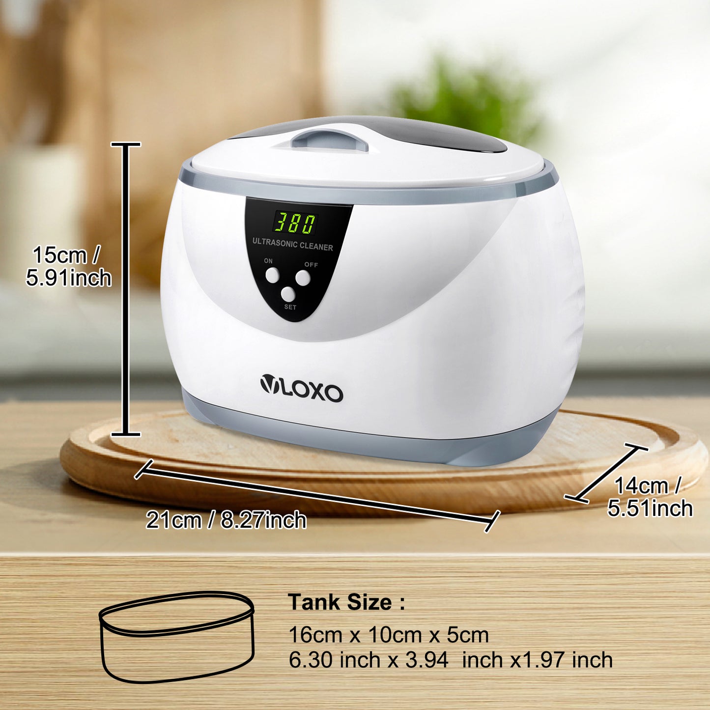 VLOXO CD-3800 Ultrasonic Cleaner