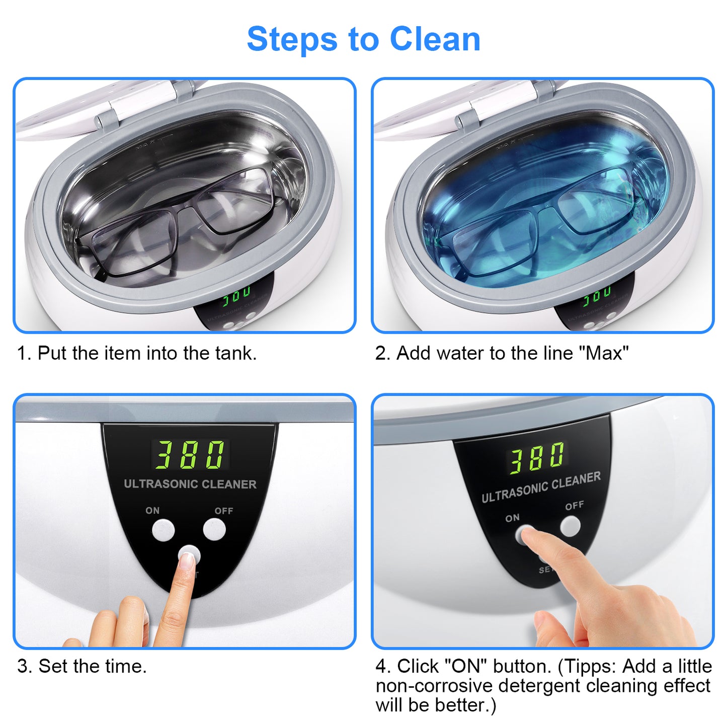 VLOXO CD-3800 Ultrasonic Cleaner