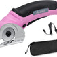 VLOXO Cordless Electric Scissors with Safety Lock Rechargeable Muti-Cutting Tools For Leather Cloth Cardboard Carpet Felts ect.