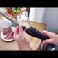 VLOXO Handheld Cordless Rechargeable Electric Knife with 2 Blades for Carving Meat Bread Steak Fish Fillet Cheese