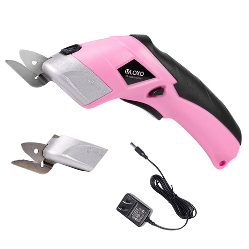 VLOXO Cordless Electric Scissors with 2 Blades Rechargeable Powerful Shears Cutting Tool
