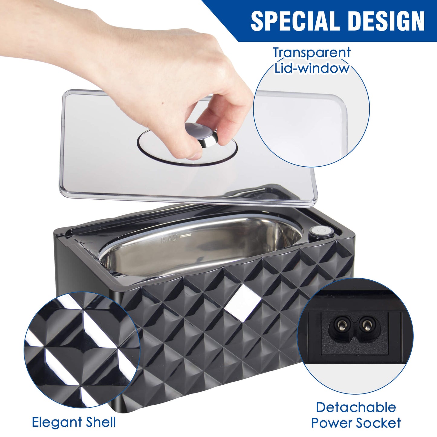 VLOXO D-3000 Ultrasonic Jewelry Cleaner