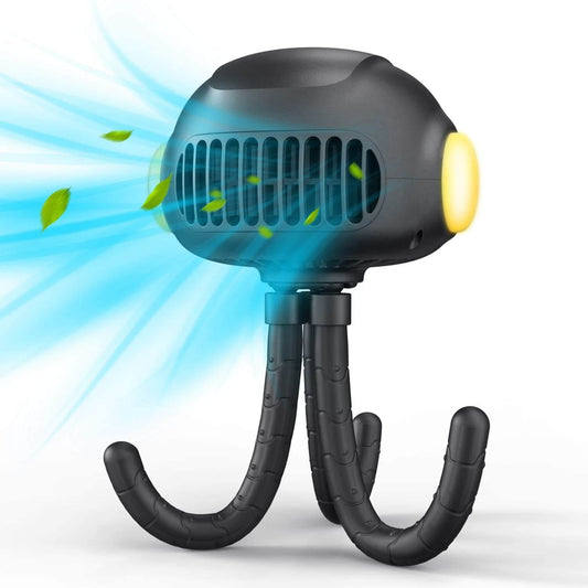 VLOXO 3 Speeds Mini Portable Fan for Baby, Outside, Kitchen