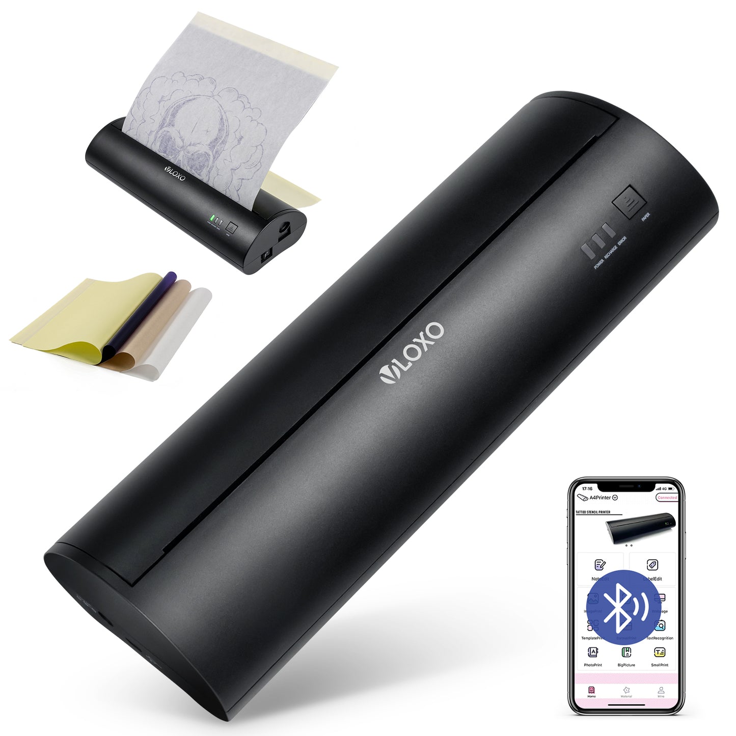 VLOXO Bluetooth Tattoo Stencil Printer