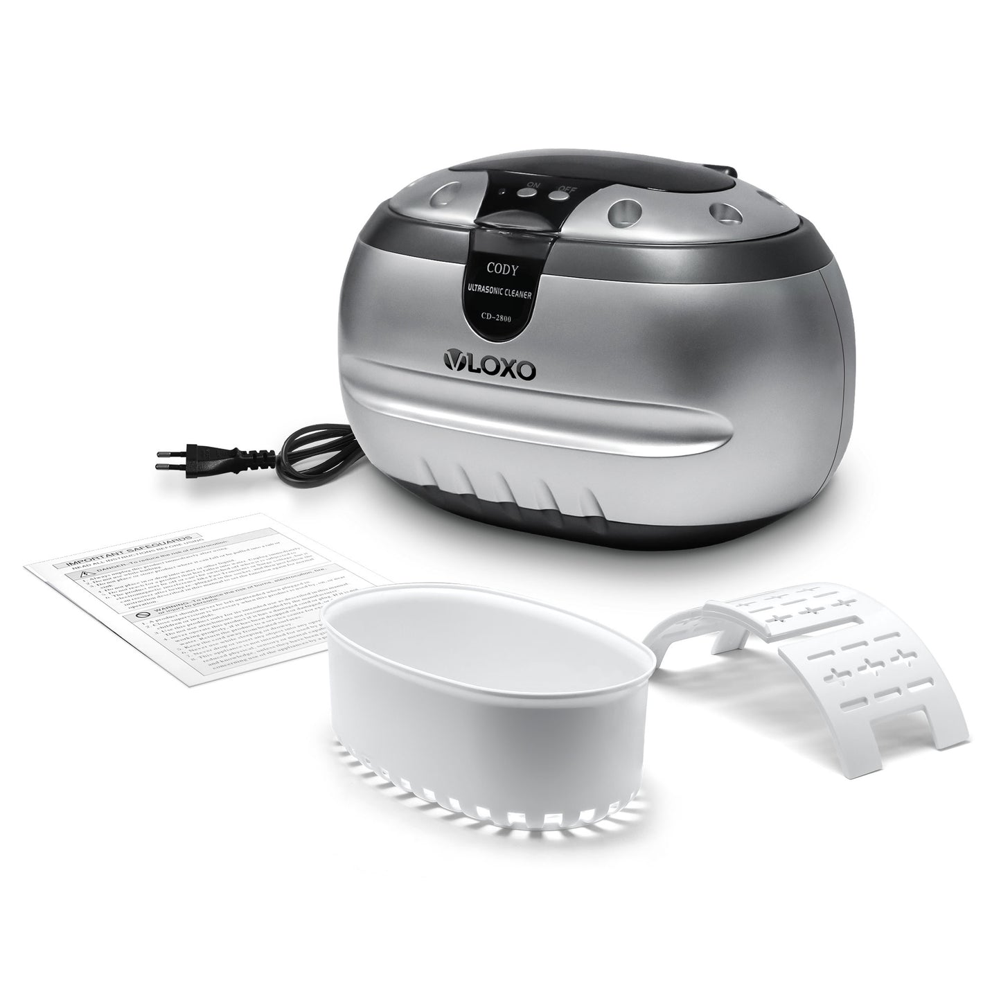 VLOXO CD-2800 Ultrasonic Jewelry Cleaner