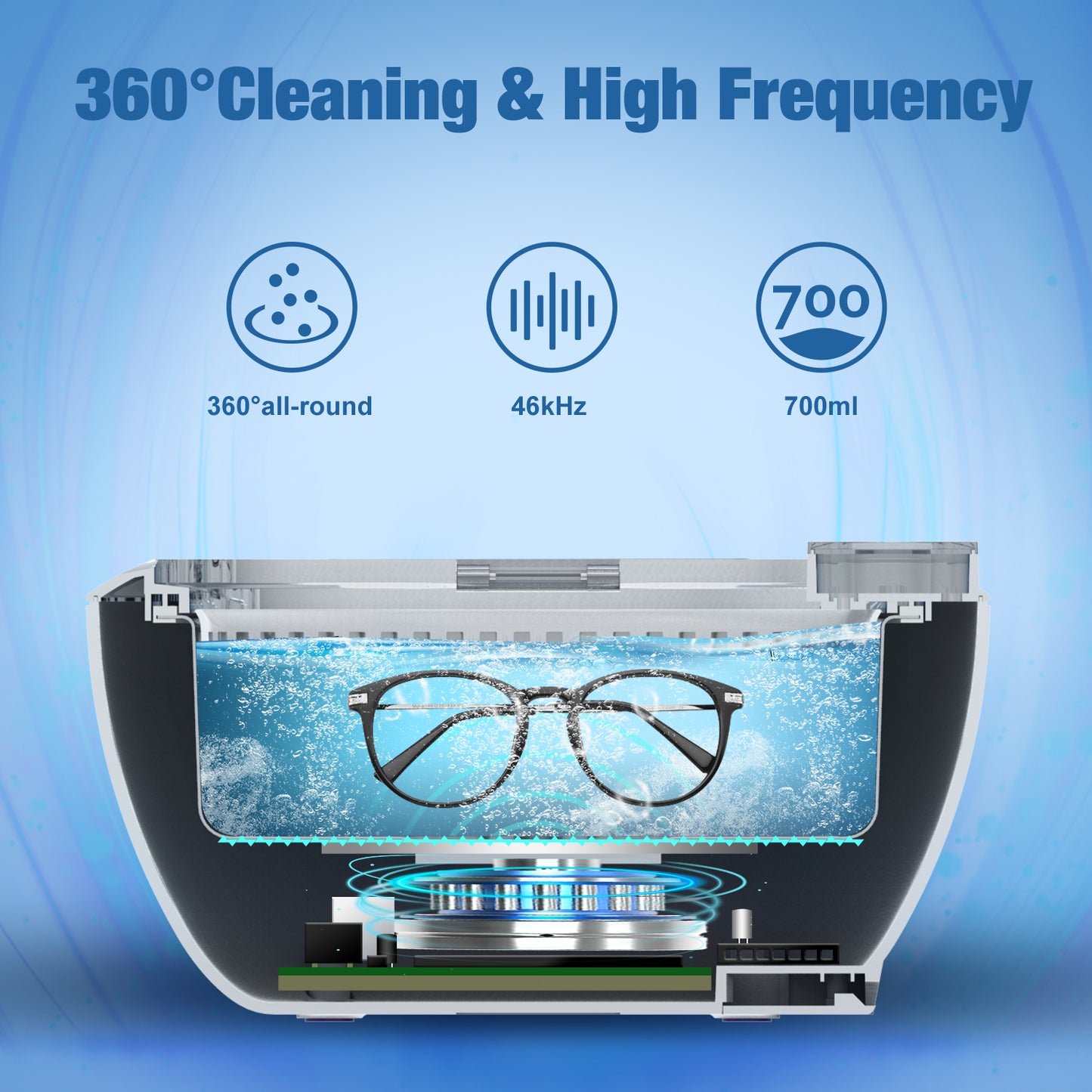 VLOXO CD-3840 Digital Ultrasonic Cleaner 