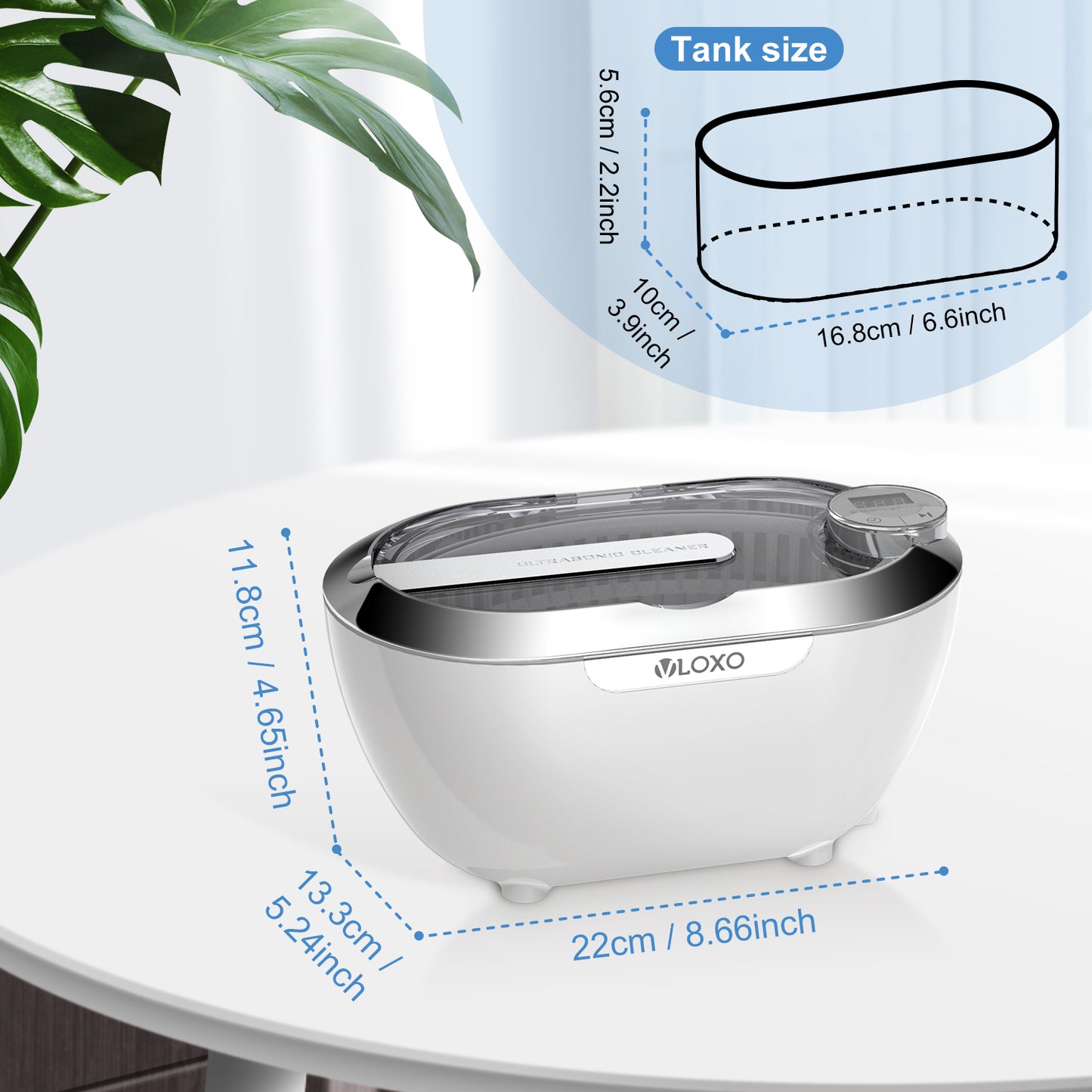 VLOXO CD-3840 Digital Ultrasonic Cleaner 