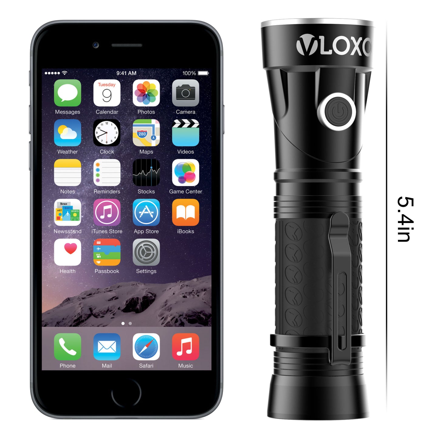 VLOXO LED Tactical Flashlight 